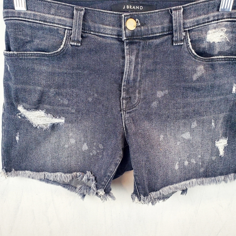 J Brand Distressed Denim Shorts Sz 27